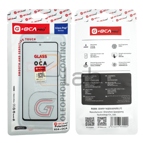 VETRO + OCA + POLARIZZATA IPHONE 16 G+OCA PRO