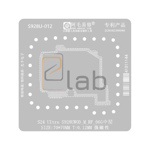 SUPPORTO MAGNETICO PER STENCIL PER REBALLING SAMSUNG GALAXY S24 ULTRA AMAOE