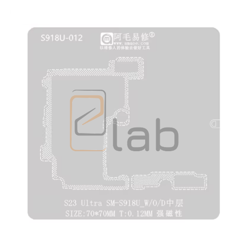 SUPPORTO MAGNETICO PER STENCIL PER REBALLING SAMSUNG GALAXY S23 ULTRA AMAOE