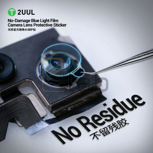 SET ADESIVI PROTEZIONE FOTOCAMERA CON PELLICOLA ANTI LUCI BLU DA33 2UUL - 500 PEZZI