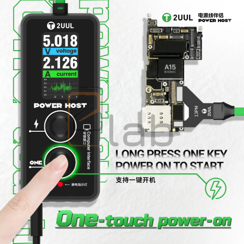 POWER HOST - TESTER - RILEVATORE DI TENSIONE E DI CORRENTE - CAVO DIRETTO USB / TYPE-C PW15 2UUL