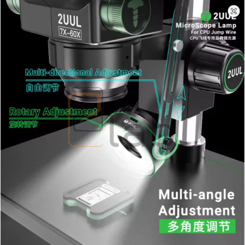 LAMPADA PER MICROSCOPIO REGOLABILE ANTIFUMO ANTIOLIO ANTIPOLVERE MS96 2UUL