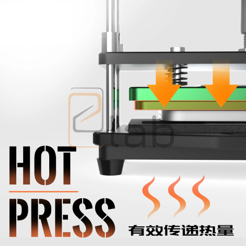 PIASTRA PER MORSA A PRESSIONE PER INCOLLAGGIO BACK COVER IPHONE SERIE 17 DA68 2UUL - 2 PEZZI