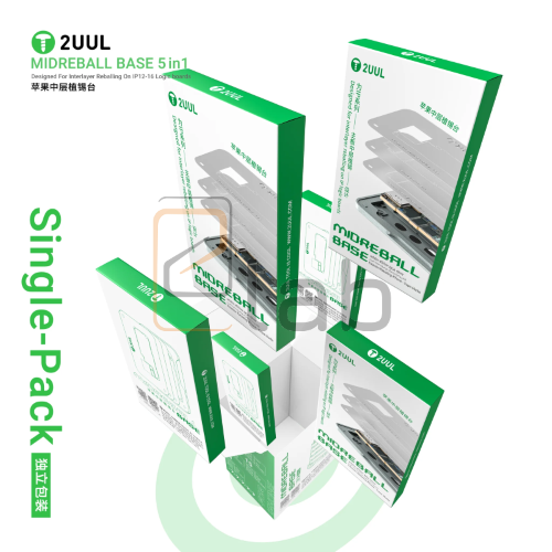 MIDREBALL BASE - BASETTA MAGNETICA CON STENCIL PER REBALLING SCHEDA MADRE DA IPHONE 12 AD IPHONE 16 PRO MAX BH13 2UUL