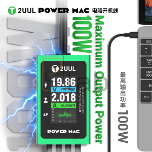POWER MAC - CAVO DI ALIMENTAZIONE DA BANCO PER MACBOOK E LAPTOP PW08 2UUL