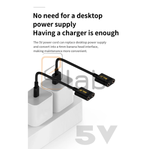 TESTER - RILEVATORE DI TENSIONE E DI CORRENTE - CAVO DIRETTO TYPE-C / USB SHI BA BAN - DUE PEZZI