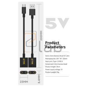 TESTER - RILEVATORE DI TENSIONE E DI CORRENTE - CAVO DIRETTO TYPE-C / USB SHI BA BAN - DUE PEZZI