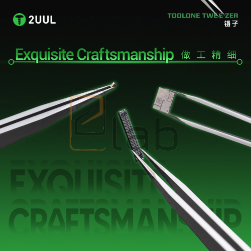 TOOLONE - PINZETTA DI PRECISIONE A PUNTA DRITTA EXTRA FINE TW15 2UUL
