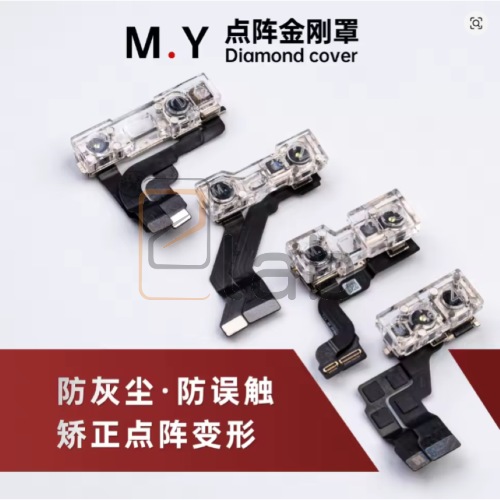 DIAMOND COVER - SUPPORTO PROTEZIONE MAGNETICA POLVERE FOTOCAMERA ANTERIORE DA IPHONE X AD IPHONE 17 PRO MAX MR. YANG YCS