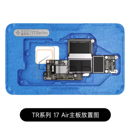 SUPPORTO SCHEDA MADRE + STENCIL PER REBALLING IPHONE SERIE 17 TR17 XINZHIZAO - 4 IN 1