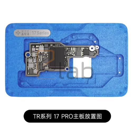 SUPPORTO SCHEDA MADRE + STENCIL PER REBALLING IPHONE SERIE 17 TR17 XINZHIZAO - 4 IN 1