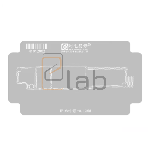 SUPPORTO STENCIL PER REBALLING IPHONE 16E AMAOE  