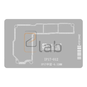 SUPPORTO PER STENCIL PER REBALLING IPHONE SERIE 17 AMAOE - 3 IN 1