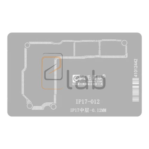 SUPPORTO PER STENCIL PER REBALLING IPHONE SERIE 17 AMAOE - 3 IN 1