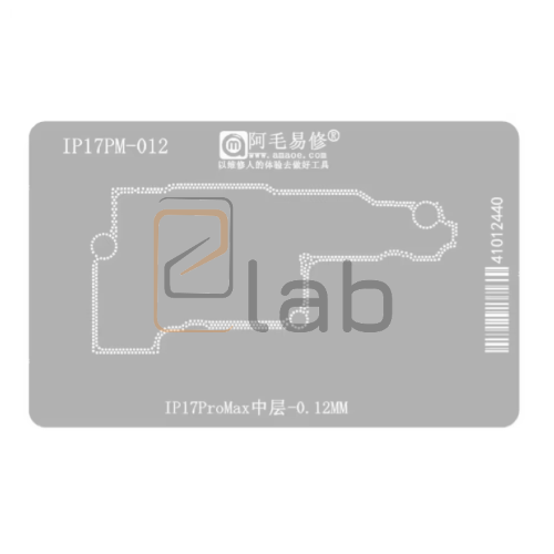 SUPPORTO PER STENCIL PER REBALLING IPHONE SERIE 17 AMAOE - 3 IN 1