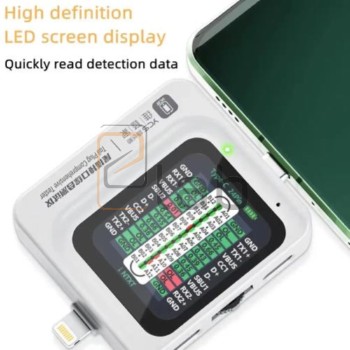 TESTER - RILEVATORE DI TENSIONE E DI CORRENTE IN USCITA TYPE-C TNS360 YCS