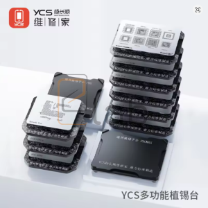 BASETTA CON STENCIL PER REBALLING SCHEDA MADRE IPHONE SERIE X / SERIE 11 YCS