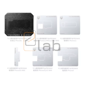 BASETTA CON STENCIL PER REBALLING SCHEDA MADRE IPHONE SERIE X / SERIE 11 YCS