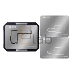 BASETTA CON STENCIL PER REBALLING SCHEDA MADRE IPHONE SERIE 17 YCS