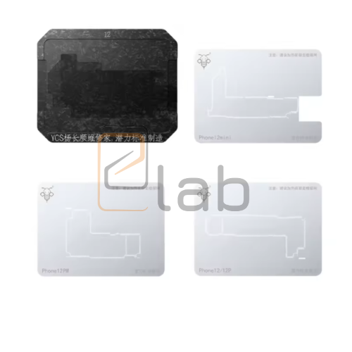 BASETTA CON STENCIL PER REBALLING SCHEDA MADRE IPHONE SERIE 12 YCS