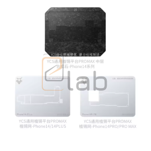 BASETTA CON STENCIL PER REBALLING SCHEDA MADRE IPHONE SERIE 14 YCS