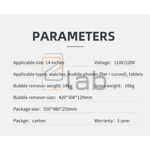 MACCHINA PER LA RIMOZIONE BOLLE D'ARIA - BUBBLE REMOVER NA-B6 MAX NASAN