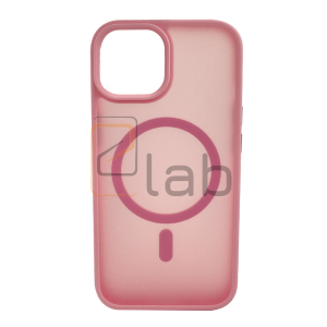 COVER IN POLICARBONATO SATINATO E TPU PER IPHONE 15 ROSA