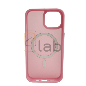 COVER IN POLICARBONATO SATINATO E TPU PER IPHONE 15 ROSA