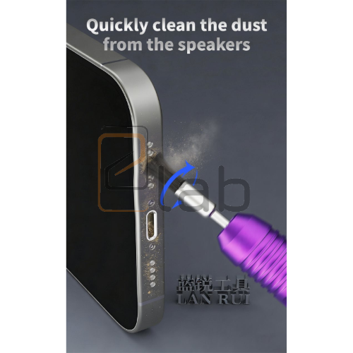 SET PENNELLO A SPAZZOLA MORBIDA PER RIMOZIONE DELLA POLVERE QB95 LANRUI - 10 PEZZI