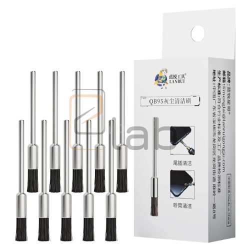 SET PENNELLO A SPAZZOLA MORBIDA PER RIMOZIONE DELLA POLVERE QB95 LANRUI - 10 PEZZI