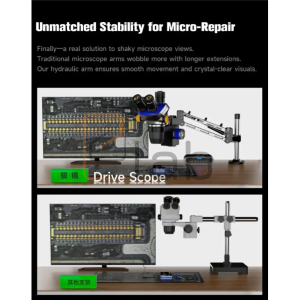 SUPPORTO DA SCRIVANIA PER MICROSCOPIO CON AMMORTIZZATORE IDRAULICO DVS-1 MECHANIC