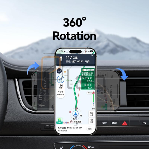 PORTA CELLULARE DA AUTO MAGNETICO BLU ZJ081 USAMS