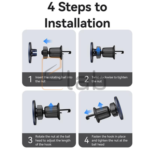 PORTA CELLULARE DA AUTO MAGNETICO BLU ZJ081 USAMS