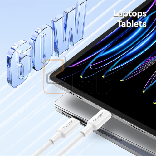 CAVO DI RICARICA A CARICA VELOCE TYPE-C BIANCO 1M 3A 18W US-SJ761 U90 USAMS