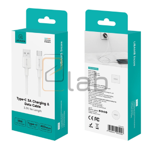 CAVO DI RICARICA A CARICA VELOCE TYPE-C BIANCO 1M 3A 18W US-SJ761 U90 USAMS