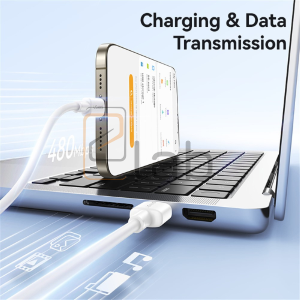 CAVO DI RICARICA A CARICA VELOCE LIGHTNING BIANCO 1M 2.4A 12W US-SJ762 U90 USAMS