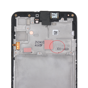 DISPLAY LCD SAMSUNG SERVICE PACK A16 4G 2024 NERO CON FRAME SM-A165