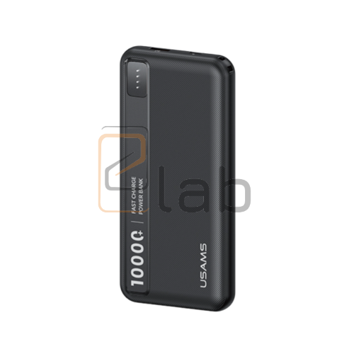 POWER BANK DOPPIA PORTA USB + TYPE-C 10000mAh NERO PB89 US-CD262 USAMS