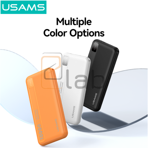 POWER BANK DOPPIA PORTA USB + TYPE-C 10000mAh NERO PB89 US-CD262 USAMS