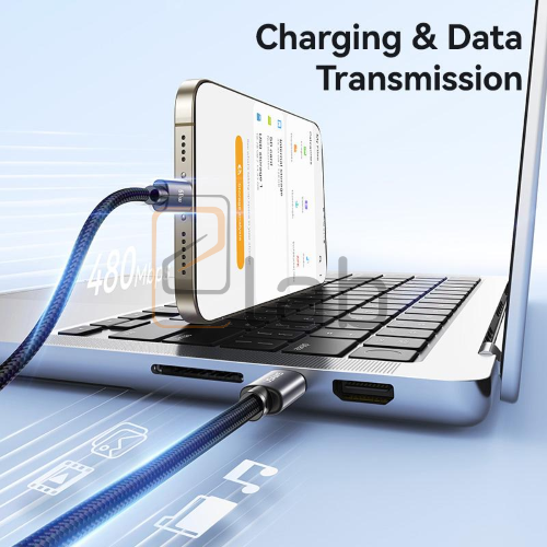 CAVO DI RICARICA A CARICA VELOCE TYPE-C/TYPE-C TARNISH 1M 60W US-SJ769 U91 USAMS