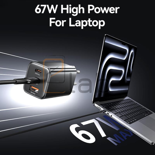 CARICABATTERIE A TRIPLA PORTA USB / TYPE-C A CARICA VELOCE 67W GAN ACC US-CC265 SERIE JC USAMS