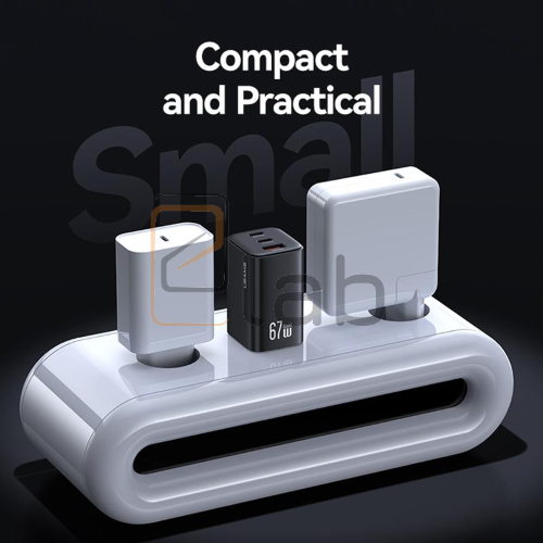 CARICABATTERIE A TRIPLA PORTA USB / TYPE-C A CARICA VELOCE 67W GAN ACC US-CC265 SERIE JC USAMS