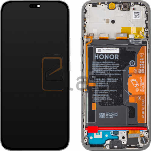 DISPLAY LCD SERVICE HONOR 400 LITE CON BATTERIA VELVET GREY - GRIGIO ABR-NX1 ABR-N31C1