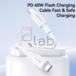 CAVO DI RICARICA A CARICA VELOCE TYPE-C/TYPE-C BIANCO 1M 60W US-SJ763 U90 USAMS