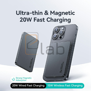 POWER BANK WIRELESS MAGNETICO ULTRASOTTILE IN LEGA DI ALLUMINIO 5000mAh PD 20W US-CD231 SERIE CY USAMS