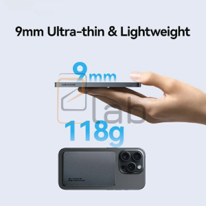 POWER BANK WIRELESS MAGNETICO ULTRASOTTILE IN LEGA DI ALLUMINIO 5000mAh PD 20W US-CD231 SERIE CY USAMS