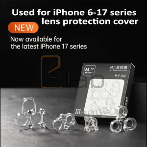 DIAMOND COVER - SUPPORTO PROTEZIONE POLVERE FOTOCAMERA POSTERIORE DA IPHONE X AD IPHONE 17 PRO MAX MR. YANG YCS