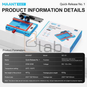 SUPPORTO RISCALDANTE PER SMONTAGGIO DISPLAY E RIMOZIONE COLLA - MA ANT SC-01