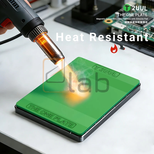 THE ONE PLATE - MINI SUPPORTO MAGNETICO PER STENCIL PER REBALLING + MINI PAD IN SILICONE BH12 2UUL