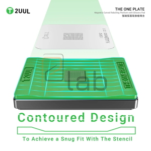 THE ONE PLATE - MINI SUPPORTO MAGNETICO PER STENCIL PER REBALLING + MINI PAD IN SILICONE BH12 2UUL